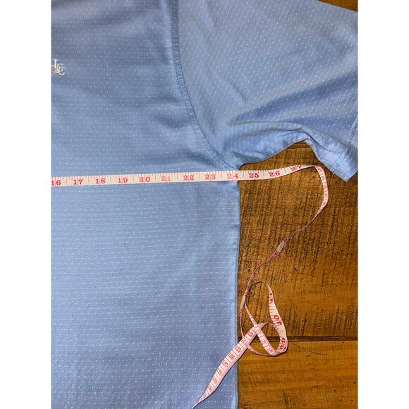 Mens Peter Millar Old Tag‎ Light Blue Cotton Short Sleeve Golf Polo Size Large - Picture 6 of 7